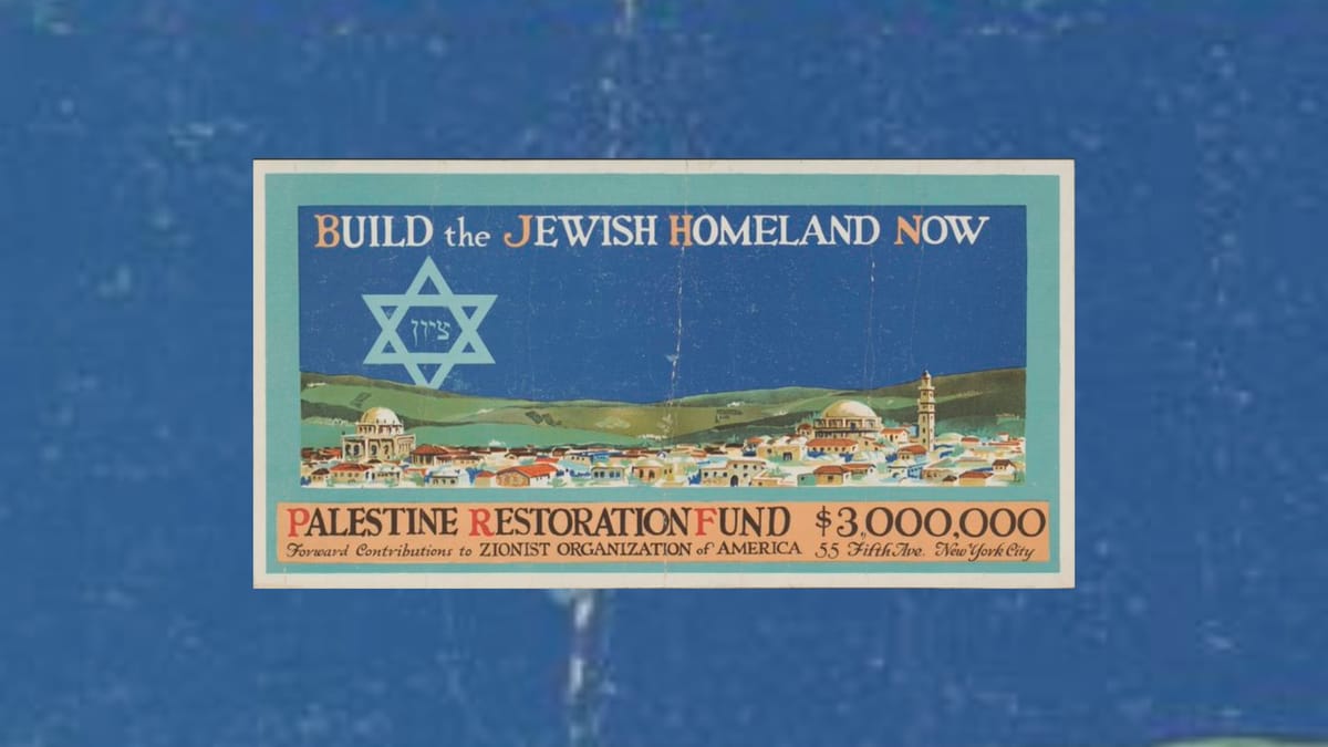 Os sionistas dizem ao que vêm